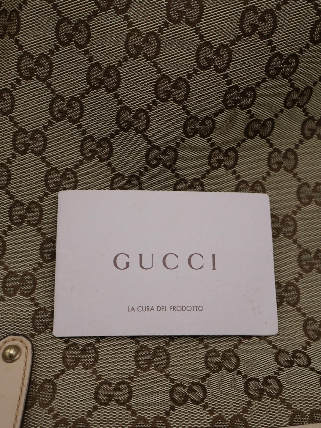 GUCCI CRAFT CANVAS TOTE