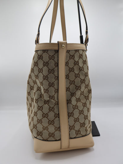 GUCCI CRAFT CANVAS TOTE