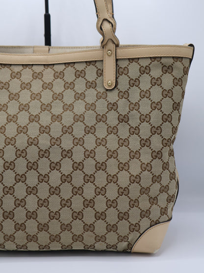 GUCCI CRAFT CANVAS TOTE