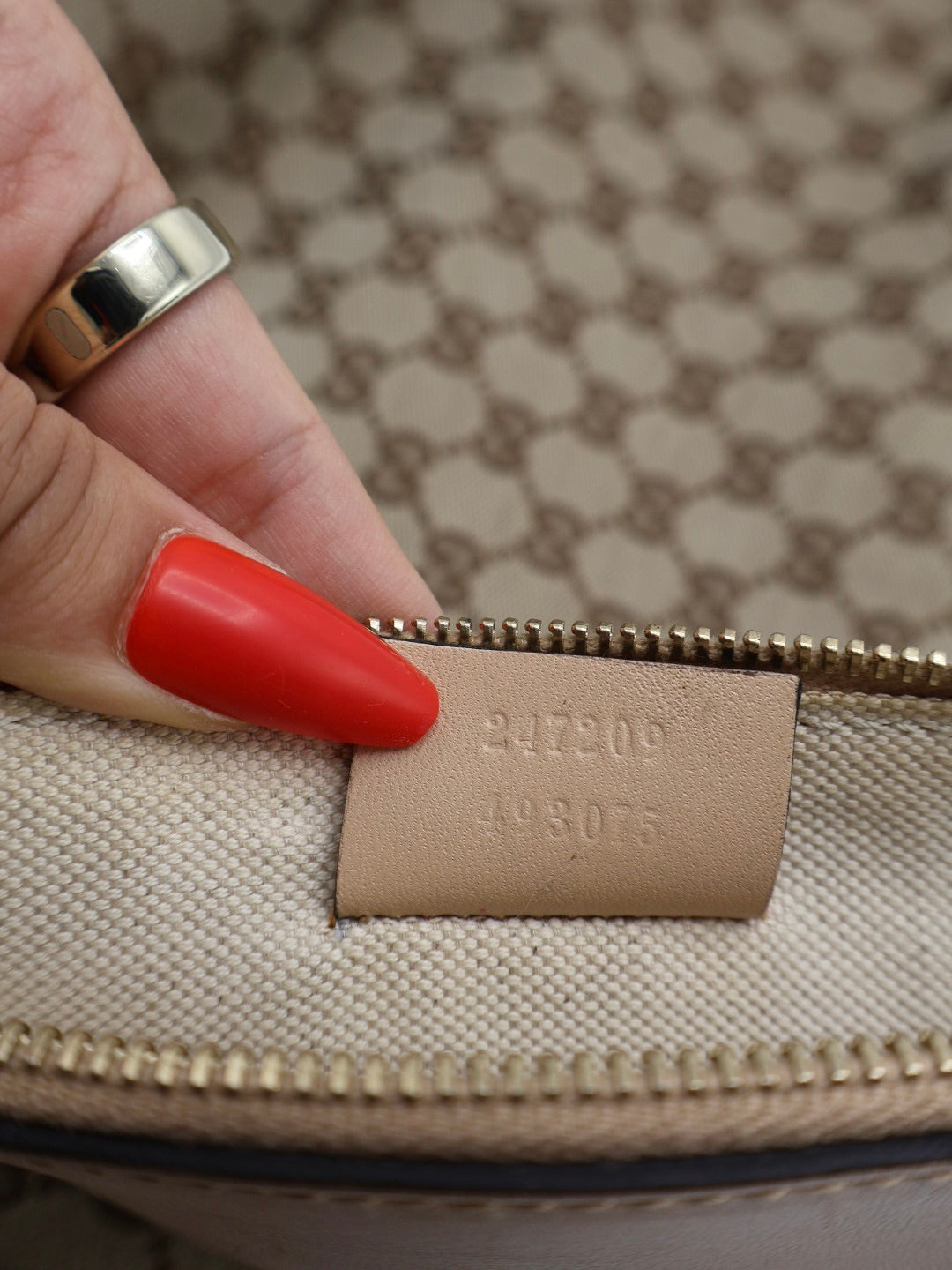GUCCI CRAFT CANVAS TOTE