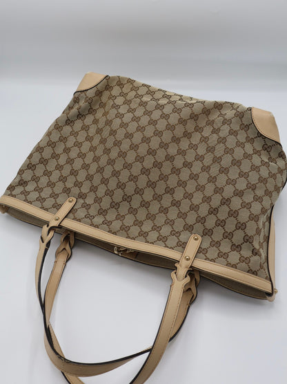 GUCCI CRAFT CANVAS TOTE